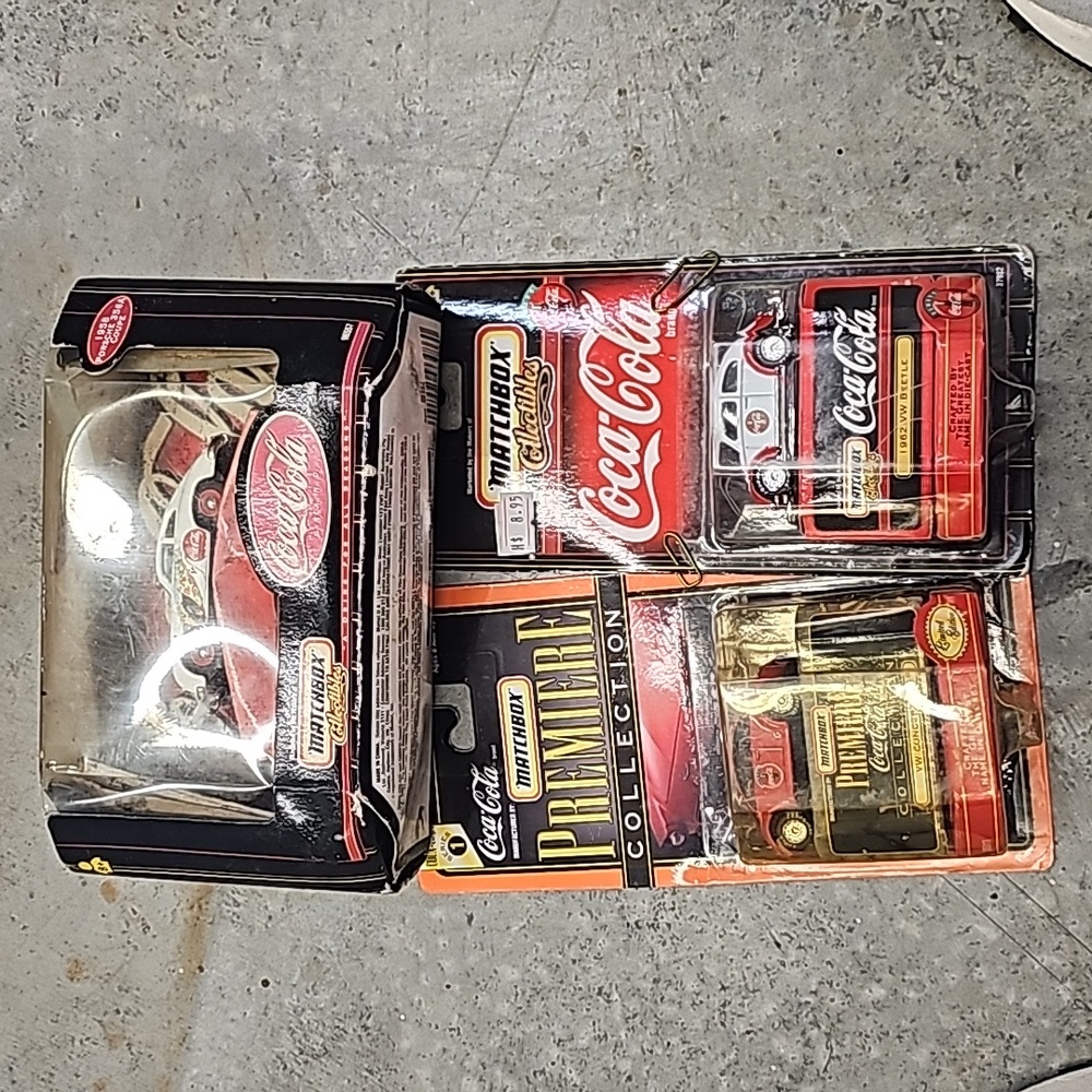 Lot of 3 Matchbox Coca Cola  Cars